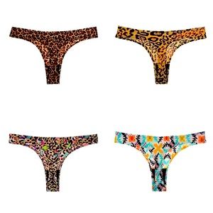 Multi color women’s thong underwear.